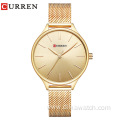 Curren 9024 High Quality New Design Ladies Gift Stylish Clock Watch Woman Fashion Quartz Female Wristwatches Relogio Feminino